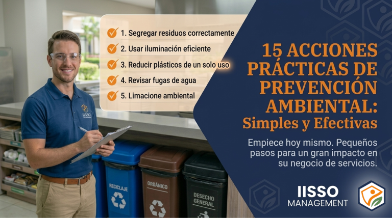15 Acciones Esenciales de Prevención Ambiental que Transforman tu Operación Diaria en Comercios, Educación, Salud y Hotelería